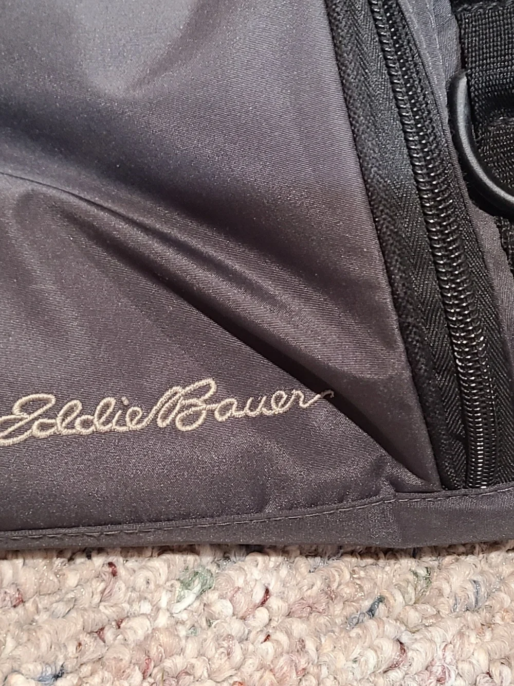 Eddie Bauer Black and Gray Men's Duffel Bag